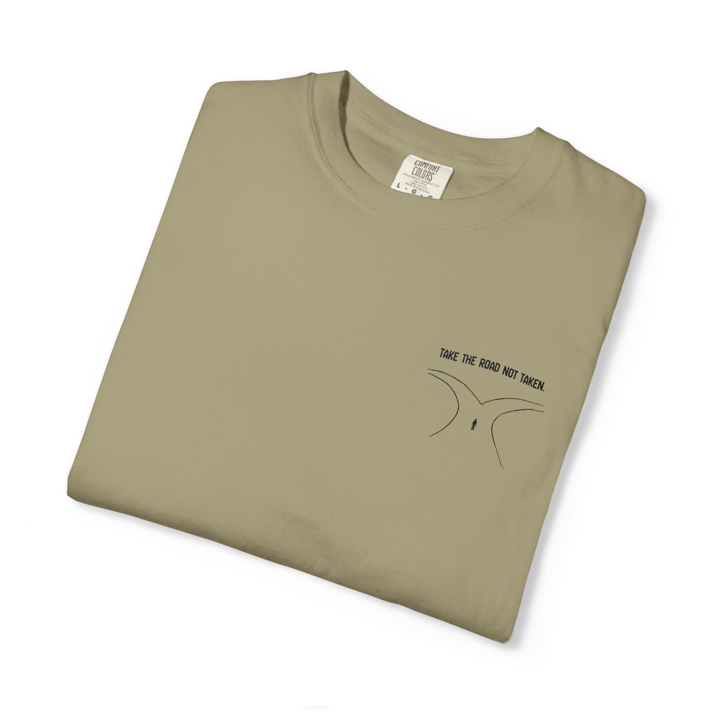 Men’s Outdoor Two Paths Take The Road Not Taken Seek the Horizon T-shirt