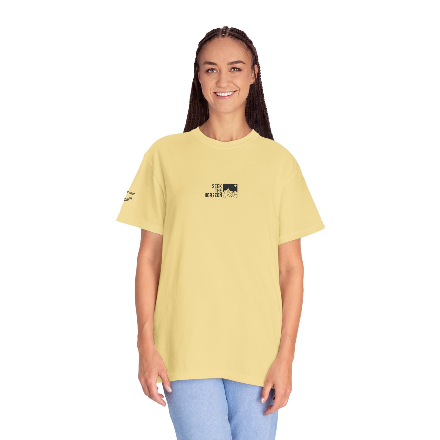 Women’s Take the Road Not Taken Outdoor Seek the Horizon T-shirt