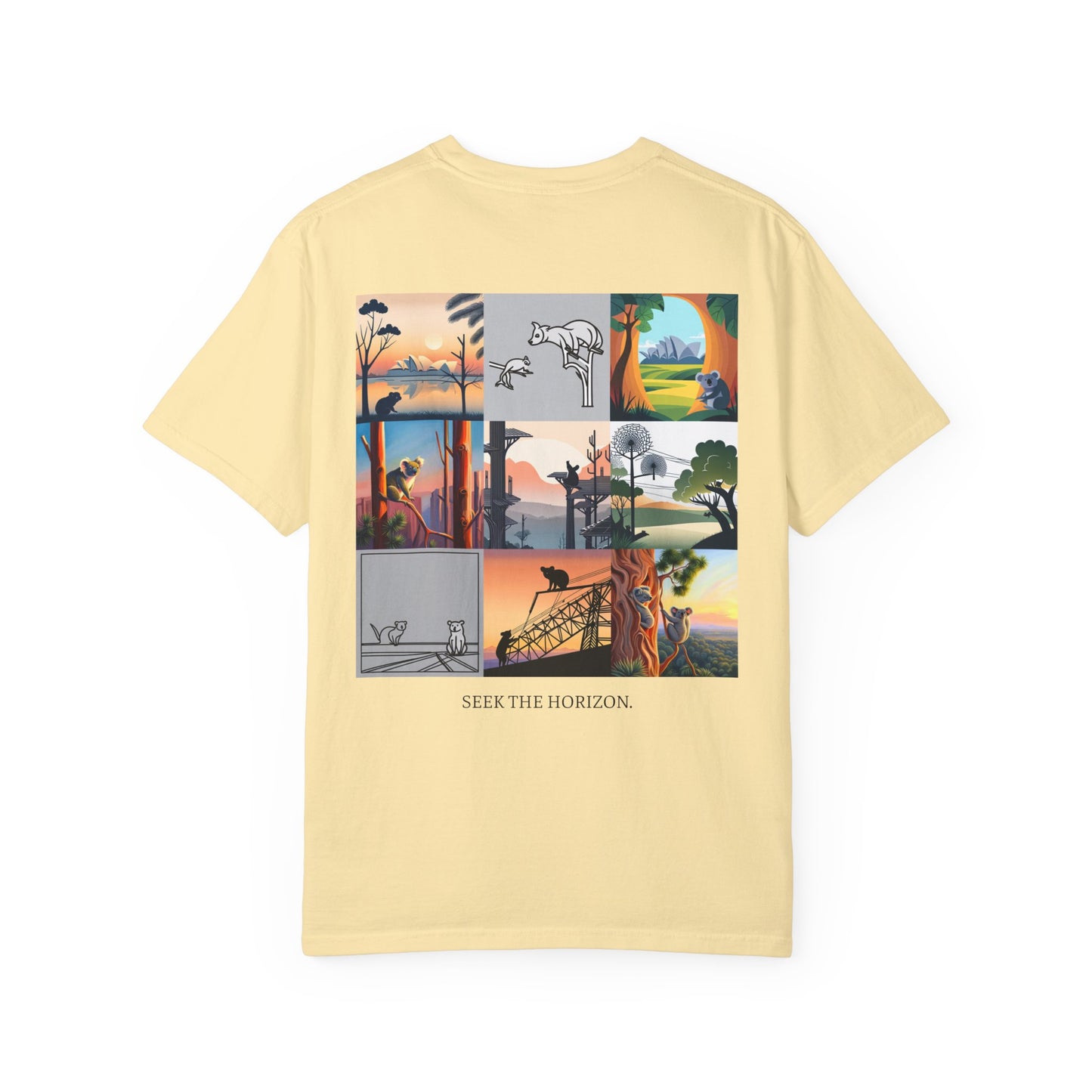 AUSTRALIA x Seek the Horizon Unisex Garment-Dyed Cotton Short-Sleeve T-Shirt