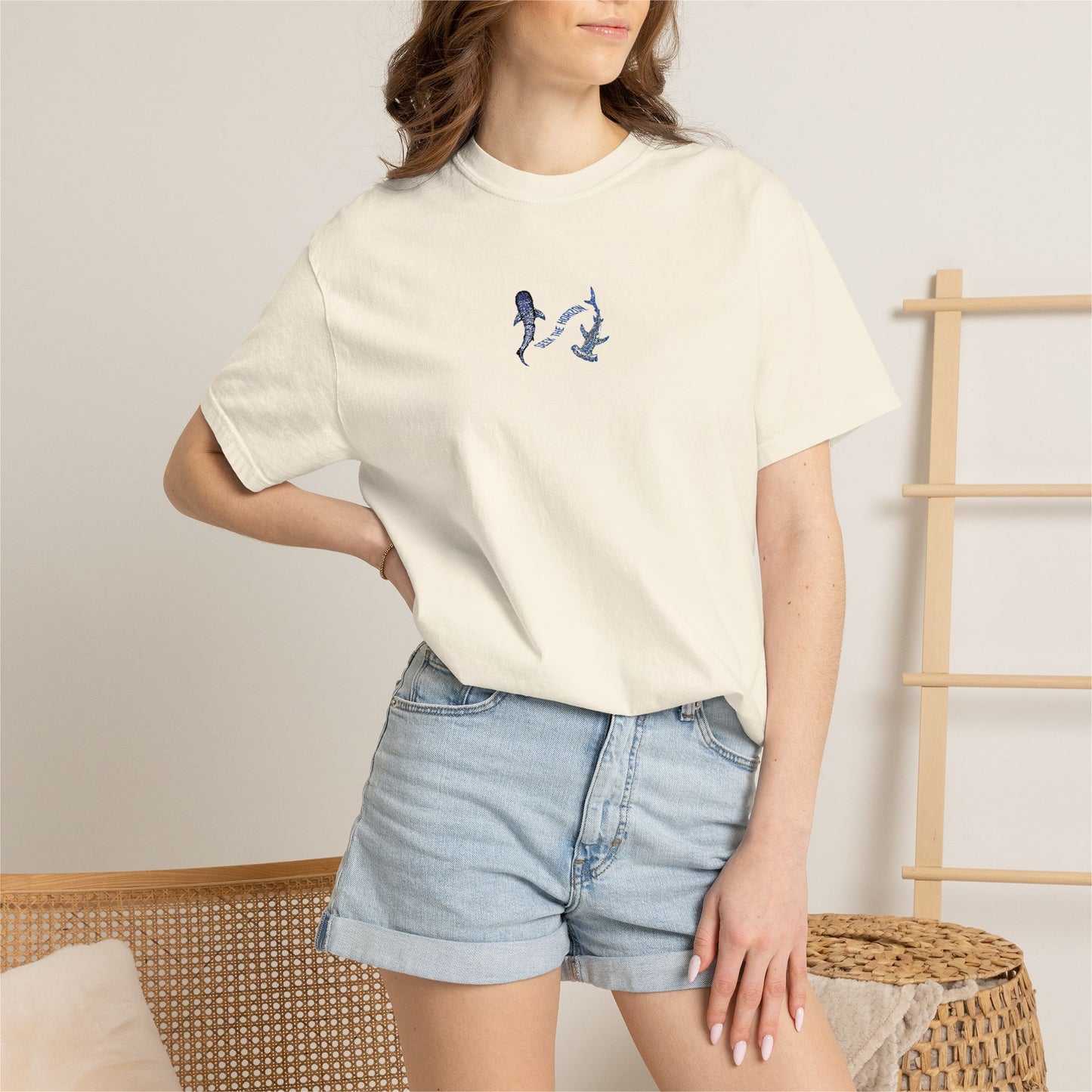 Women’s Ocean Lovers Whale Shark Hammerhead Seek the Horizon T-shirt