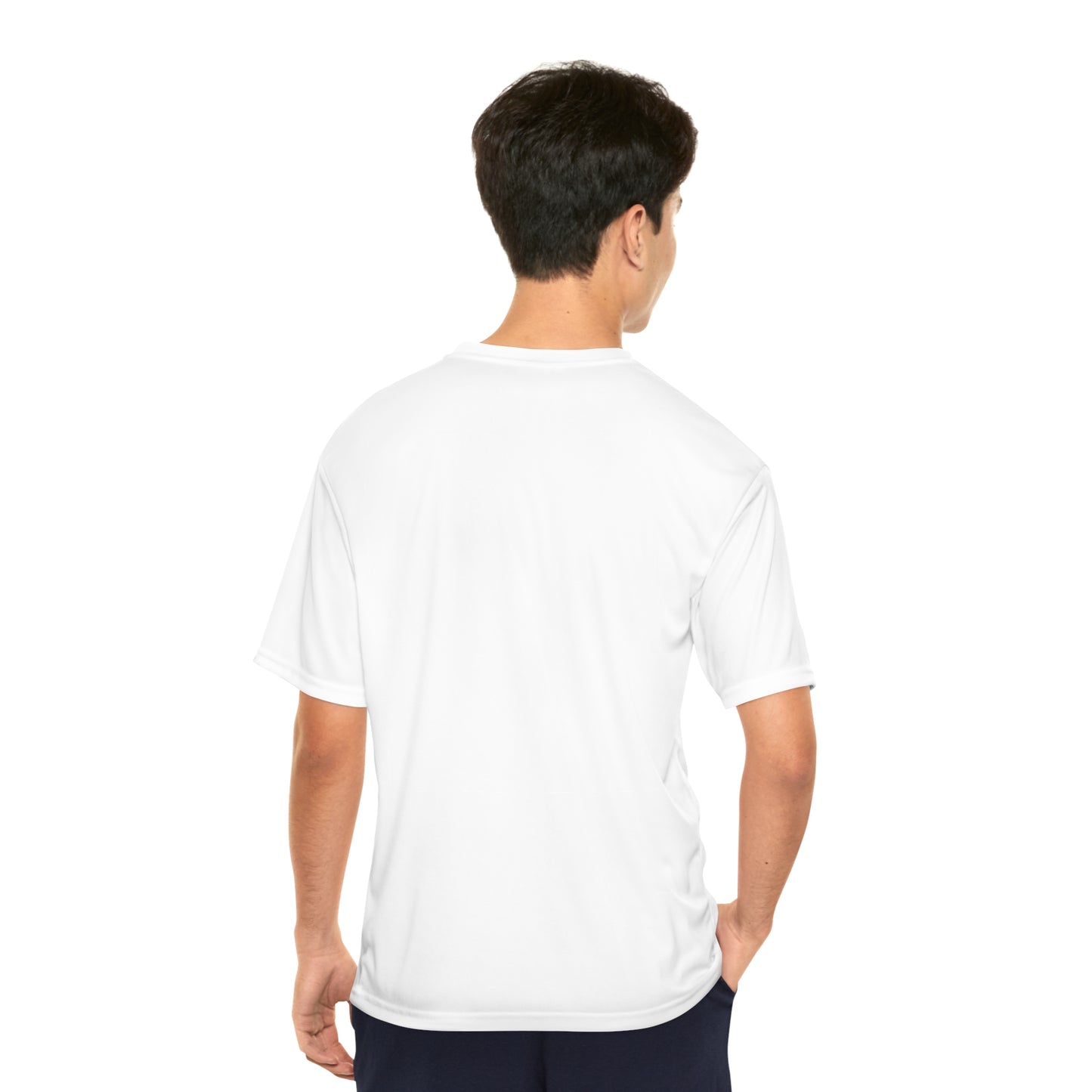 Front Seek the Horizon Sports Men's Athletic Performance Short-Sleeve T-Shirt