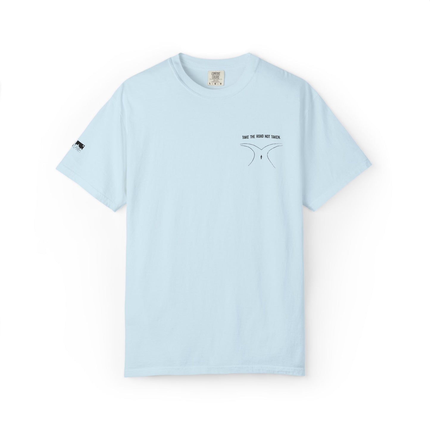 Men’s Outdoor Two Paths Take The Road Not Taken Seek the Horizon T-shirt