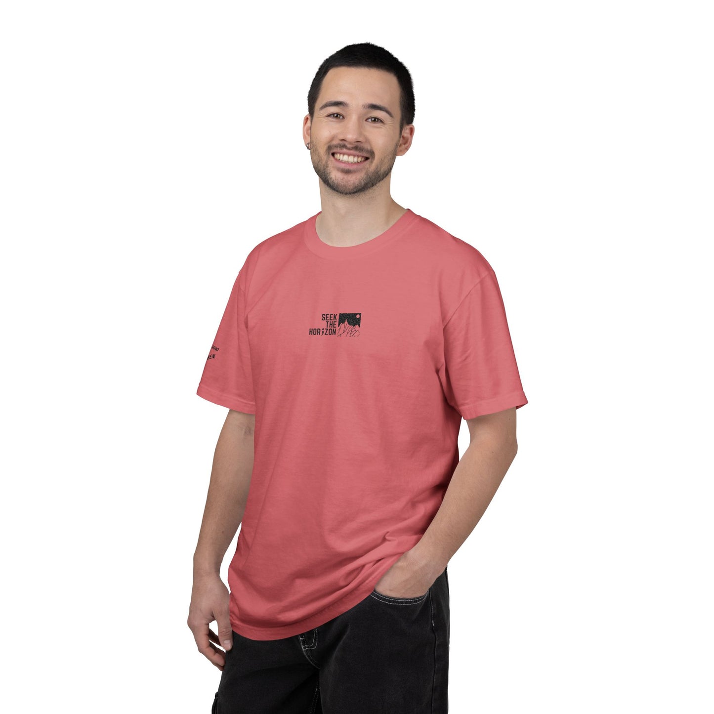 Men’s Take the Road Not Taken Outdoor Seek the Horizon T-shirt
