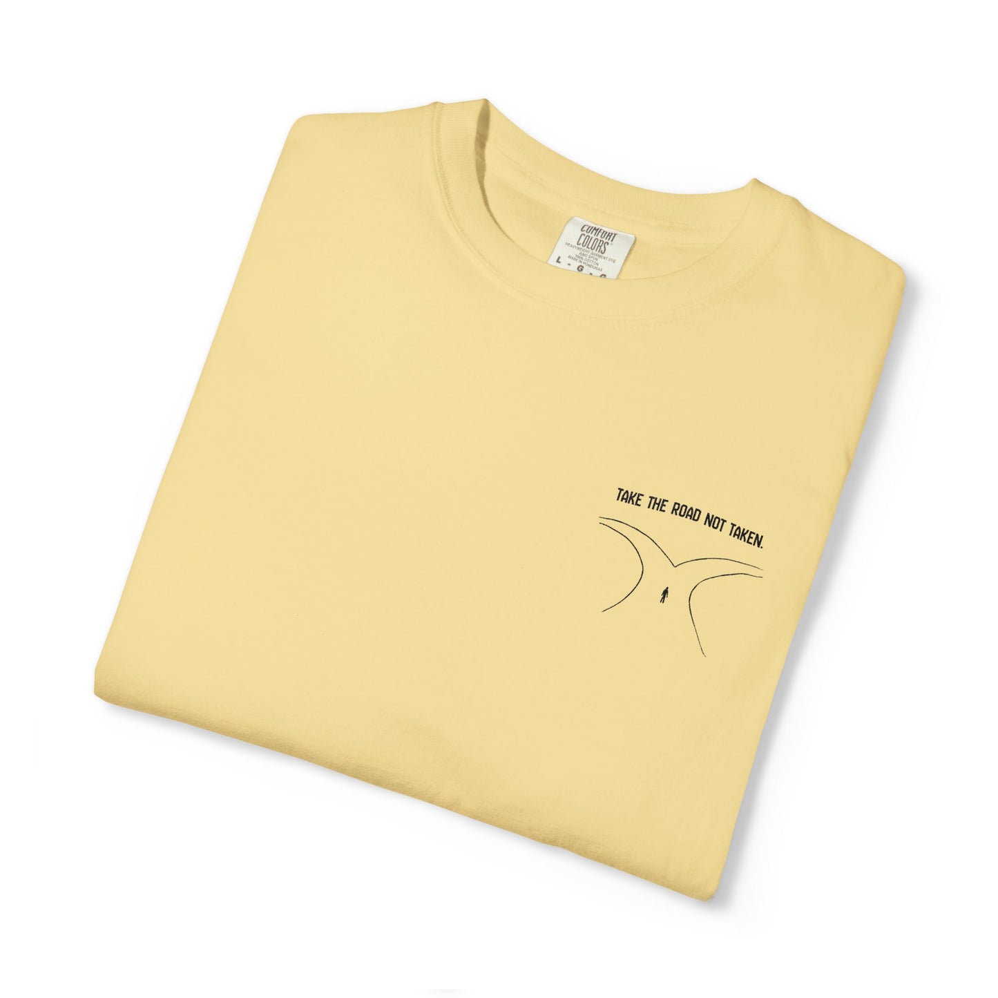 Men’s Outdoor Two Paths Take The Road Not Taken Seek the Horizon T-shirt