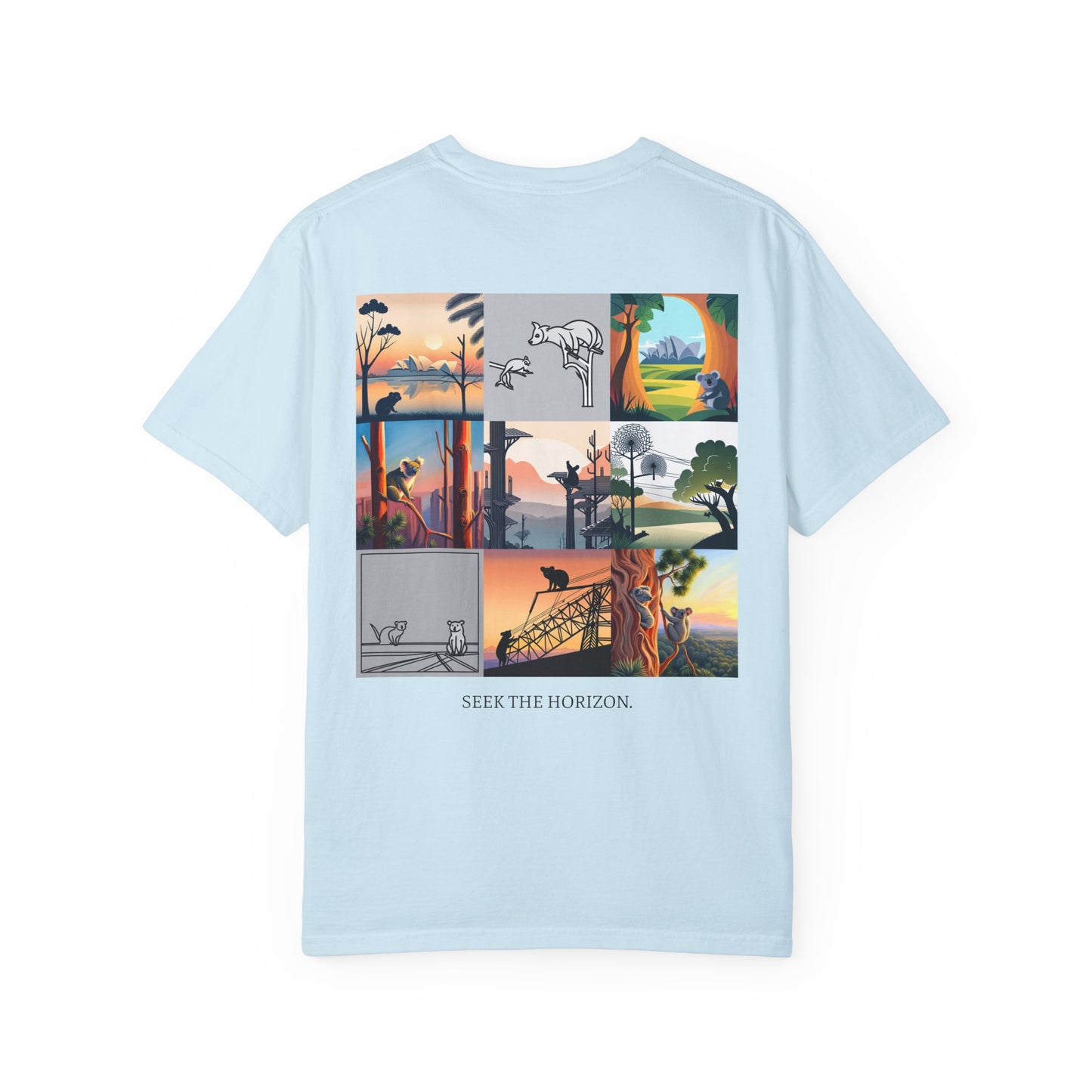 AUSTRALIA x Seek the Horizon Unisex Garment-Dyed Cotton Short-Sleeve T-Shirt