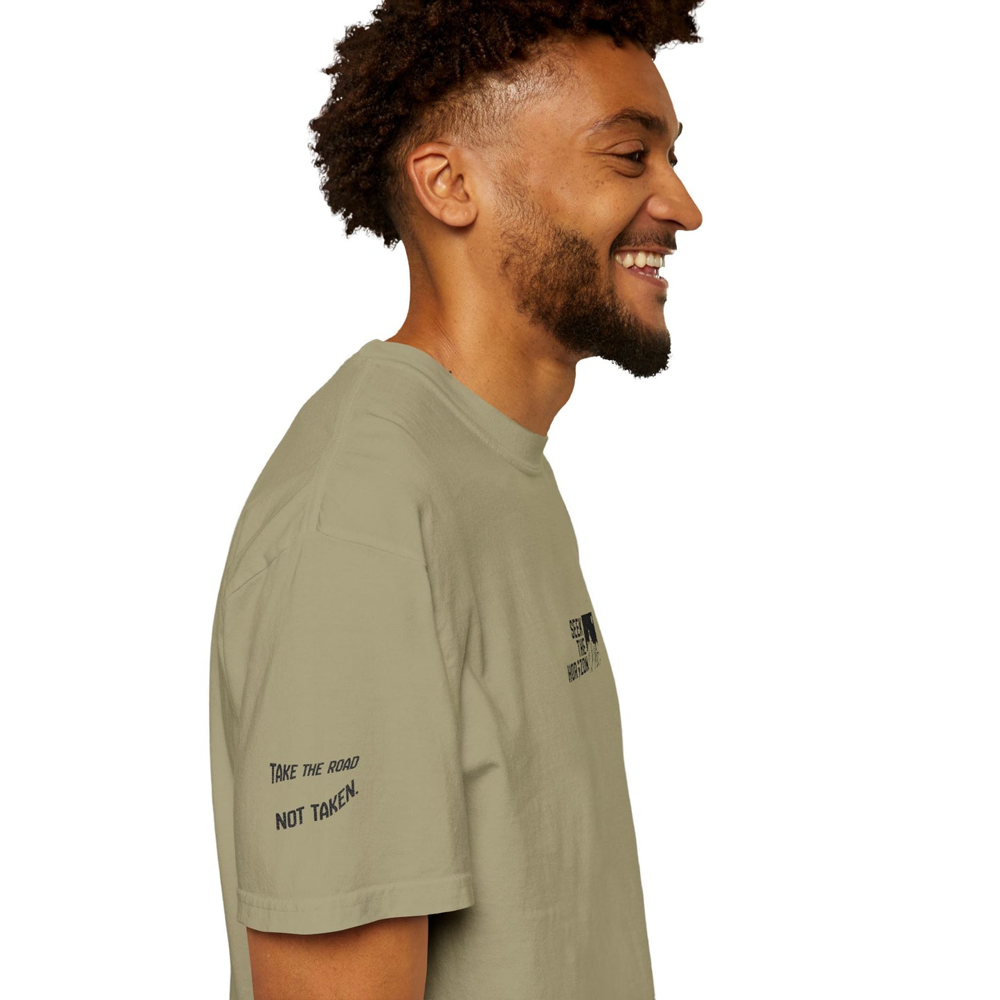 Men’s Take the Road Not Taken Outdoor Seek the Horizon T-shirt