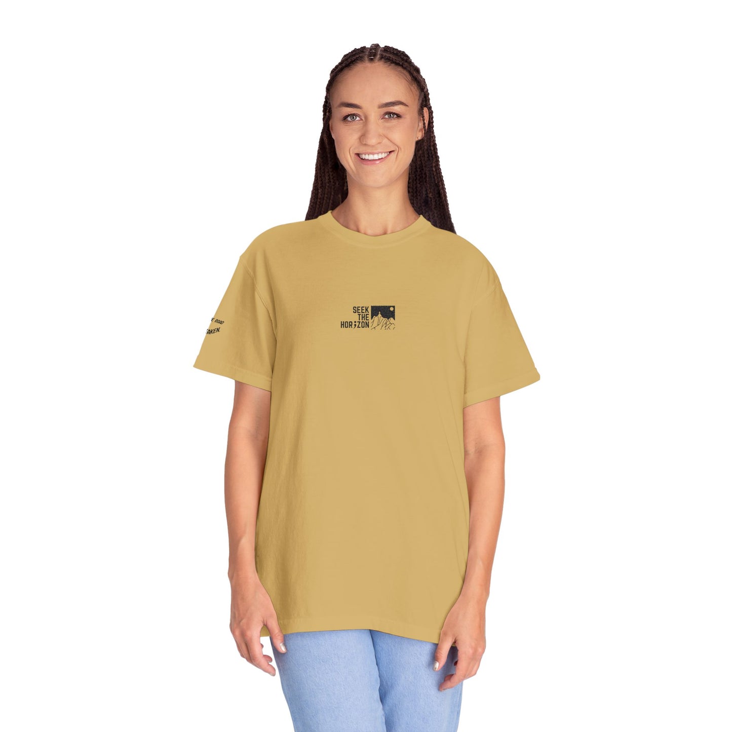 Women’s Take the Road Not Taken Outdoor Seek the Horizon T-shirt