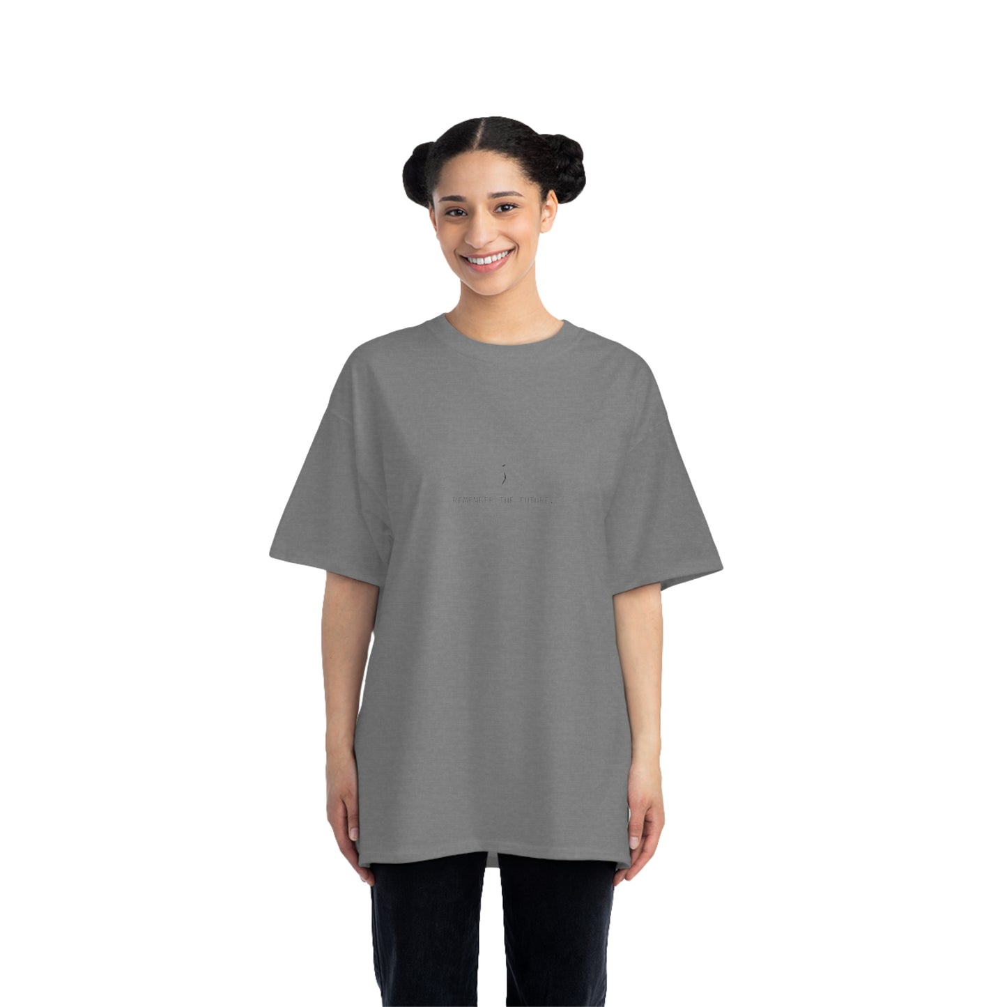 'Remember the Future' Oversized Relaxed Fit Short-Sleeve T-Shirt