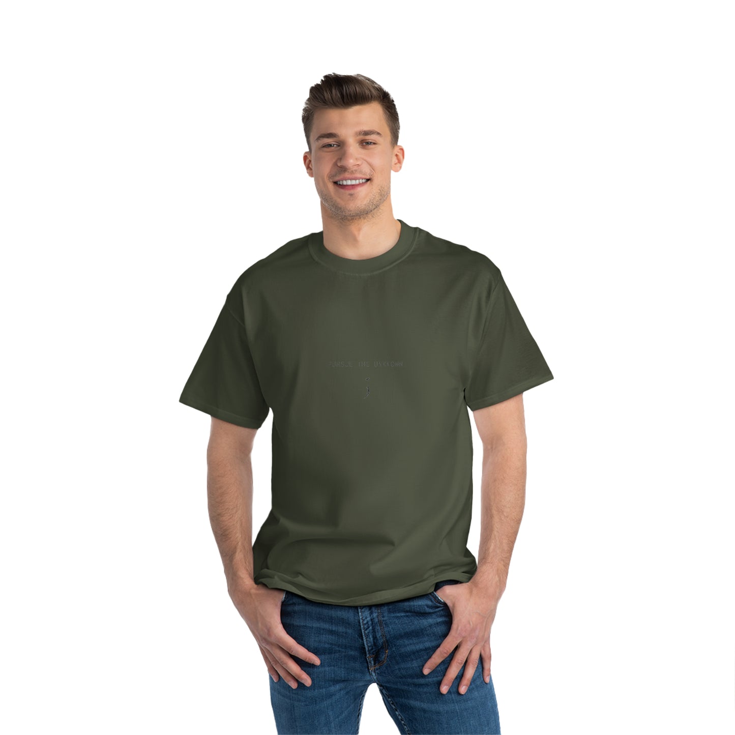 'Pursue the Unknown' Oversized Relaxed Fit Short-Sleeve T-Shirt