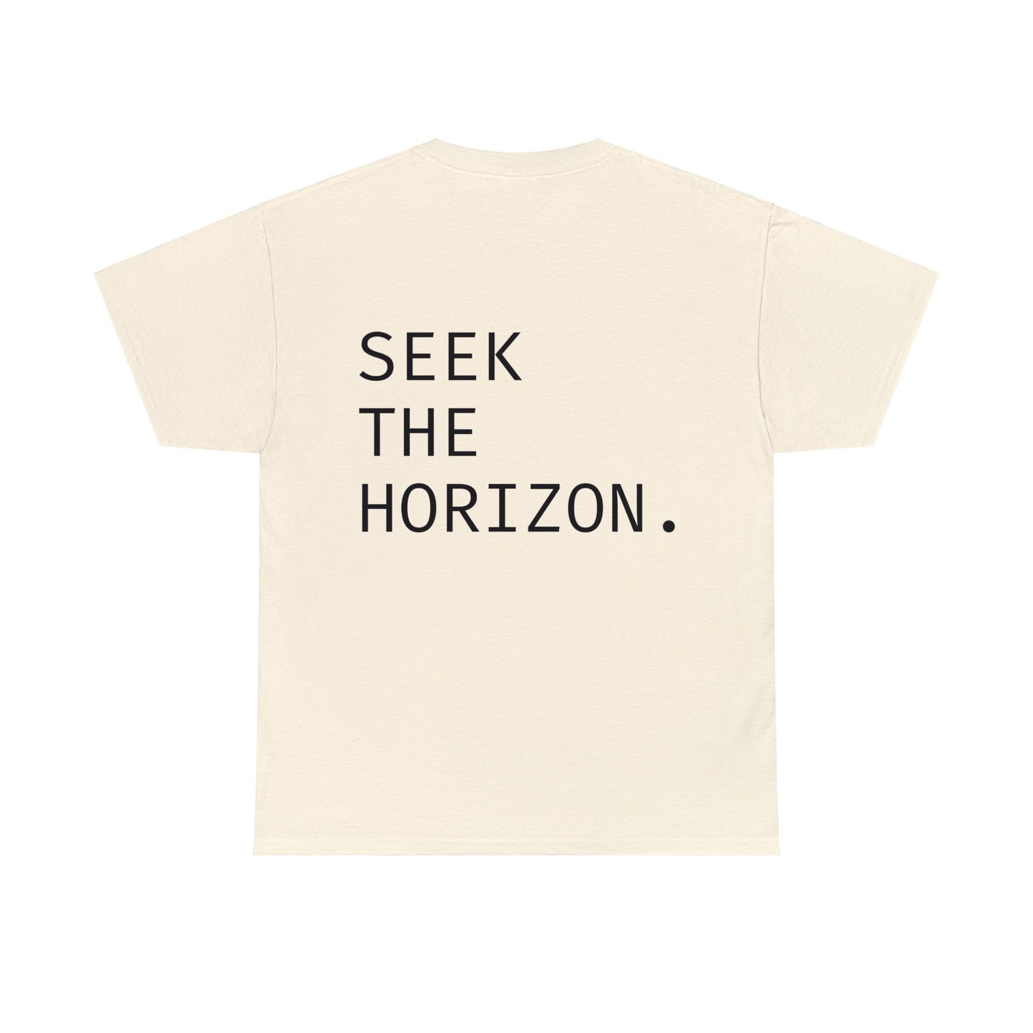 Seek the Horizon Unisex Heavy ; Relaxed Fit Cotton T-Shirt