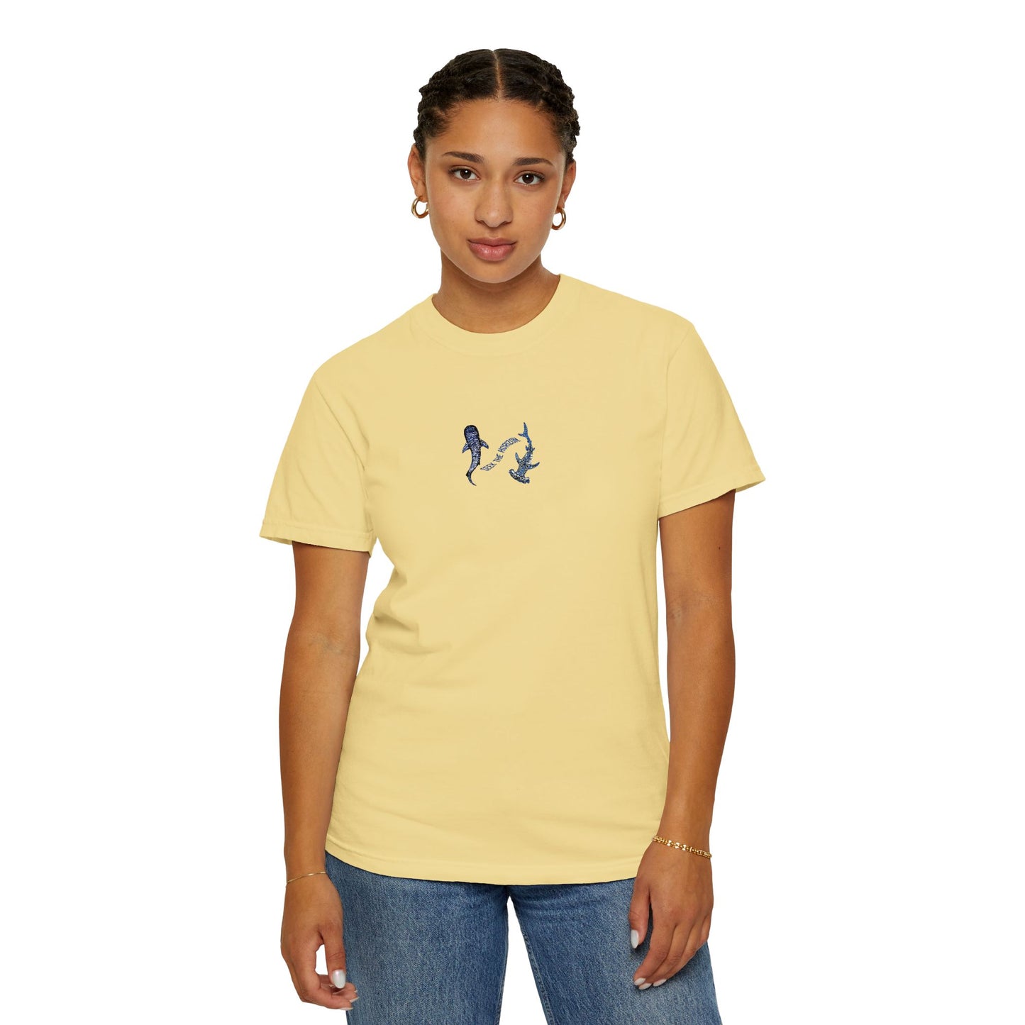 Women’s Ocean Lovers Whale Shark Hammerhead Seek the Horizon T-shirt