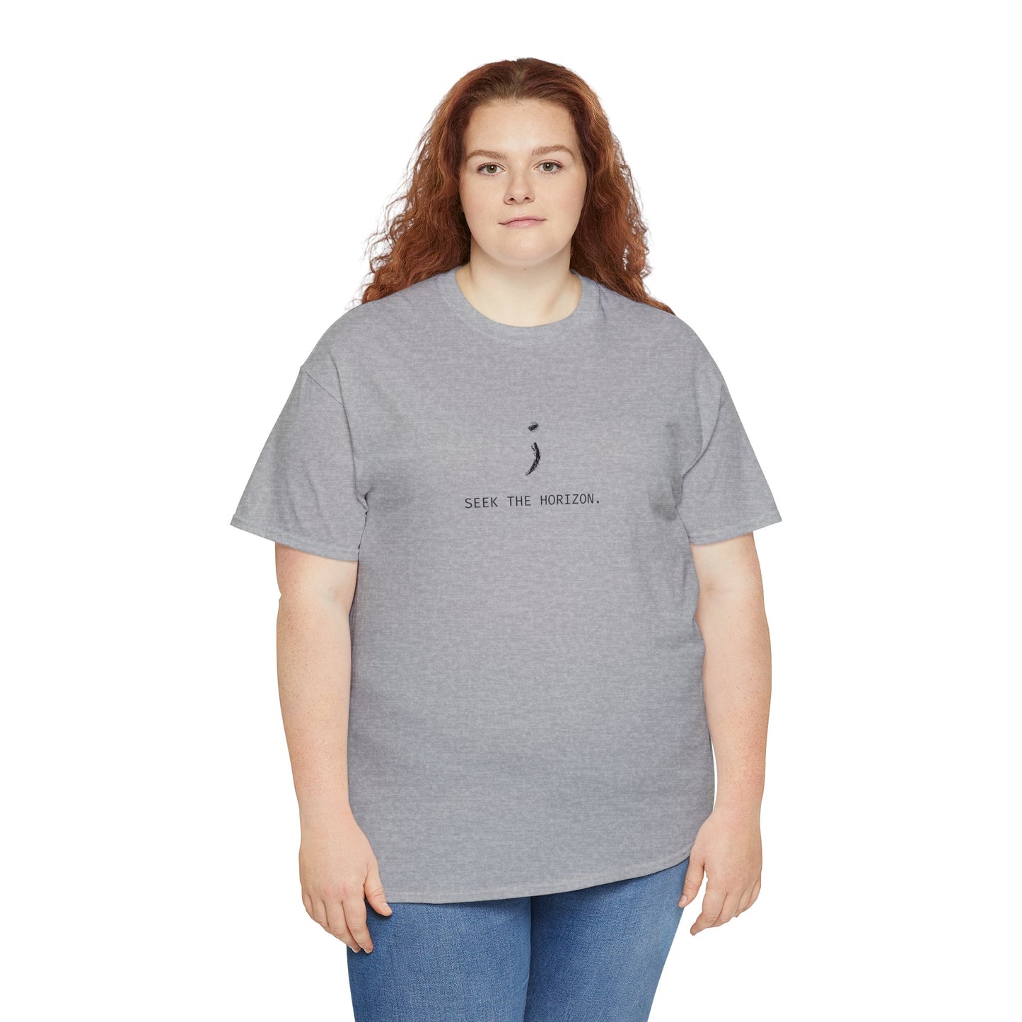 Seek the Horizon's ; Women Heavy Cotton Short-Sleeve Relax T-Shirt