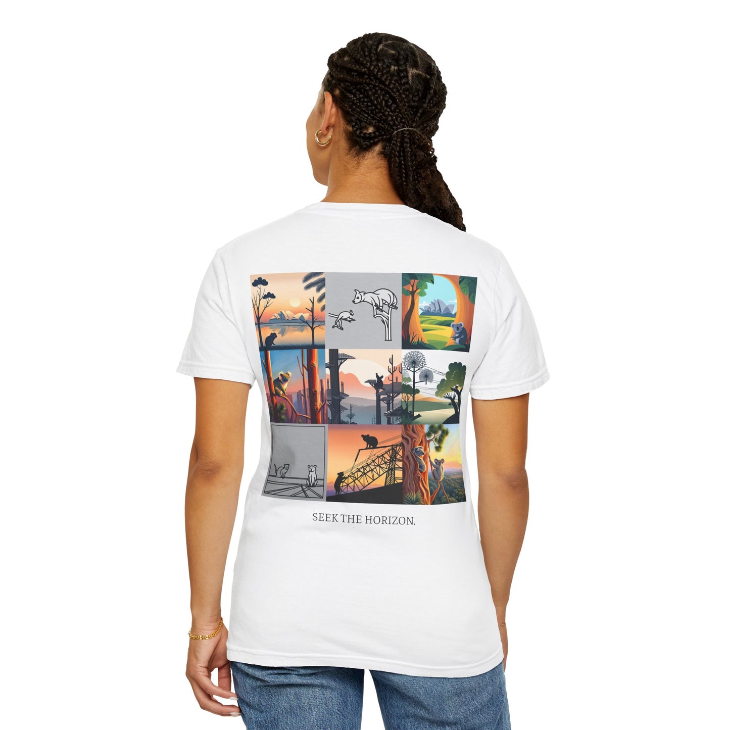 AUSTRALIA x Seek the Horizon Unisex Garment-Dyed Cotton Short-Sleeve T-Shirt