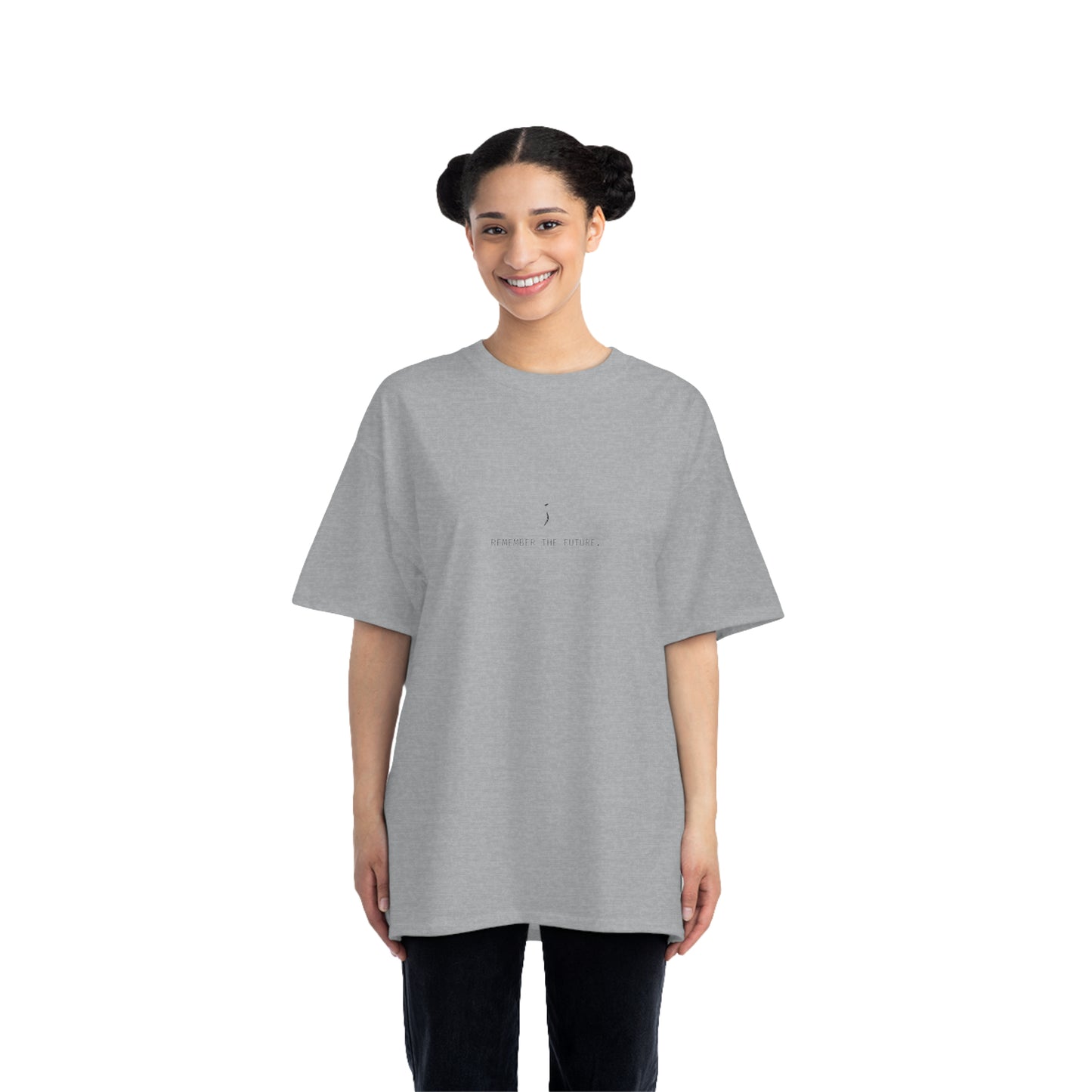 'Remember the Future' Oversized Relaxed Fit Short-Sleeve T-Shirt