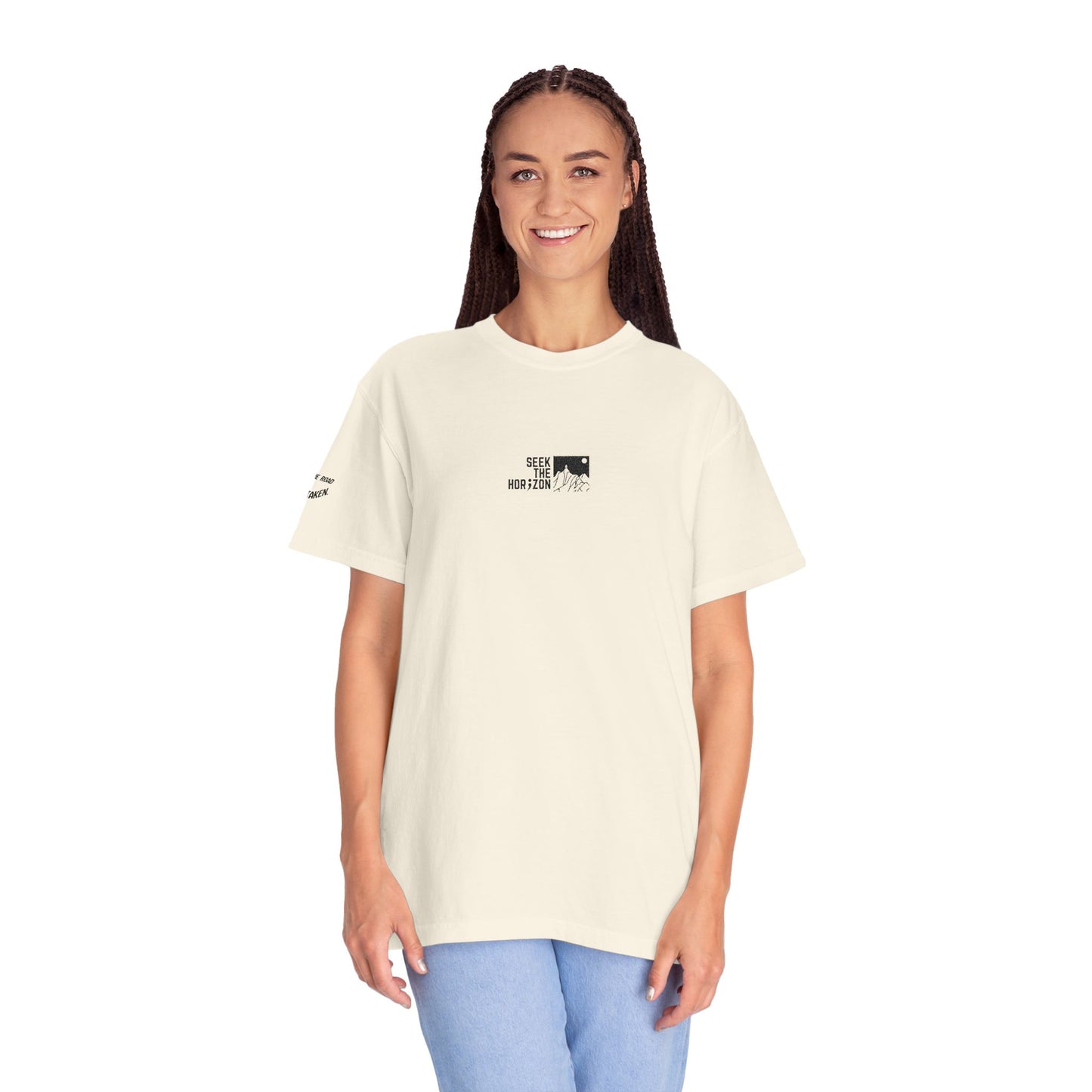 Women’s Take the Road Not Taken Outdoor Seek the Horizon T-shirt
