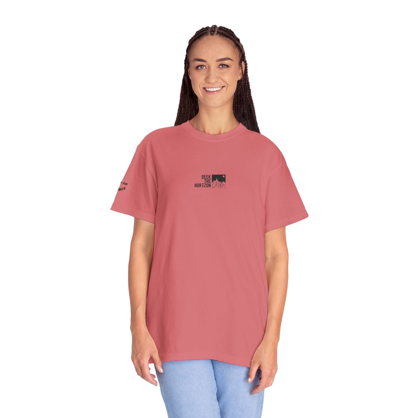 Women’s Take the Road Not Taken Outdoor Seek the Horizon T-shirt