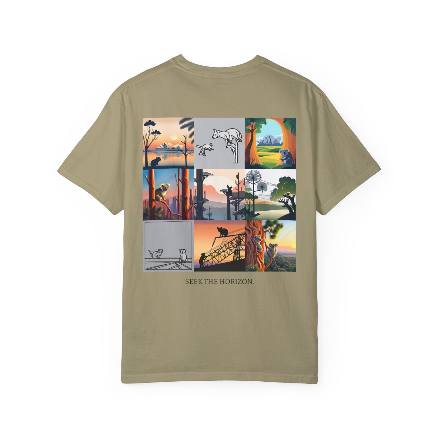 AUSTRALIA x Seek the Horizon Unisex Garment-Dyed Cotton Short-Sleeve T-Shirt