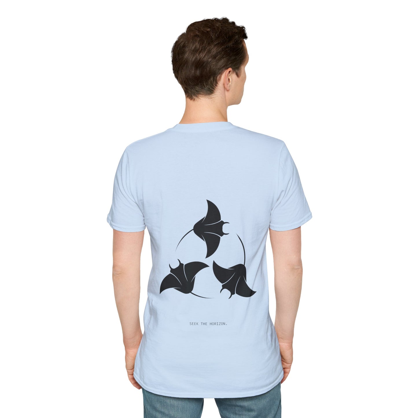 'Explore the Seas' Seek the Horizon Unisex Softstyle Cotton Travel Diving Short-Sleeve T-Shirt