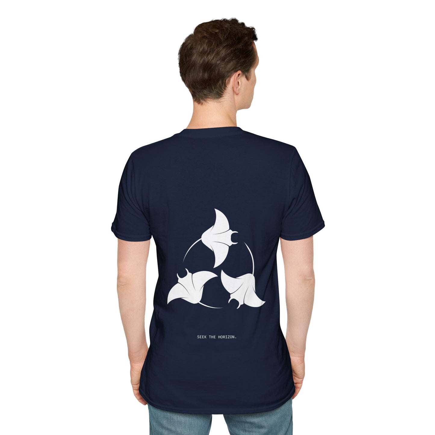 'Explore the Seas' Seek the Horizon Unisex Softstyle Cotton Travel Diving Short-Sleeve T-Shirt