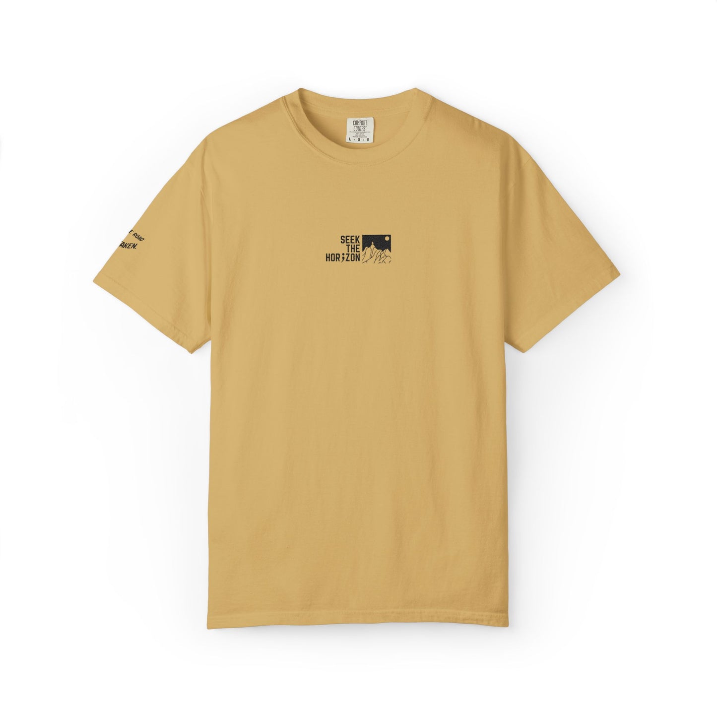 Men’s Take the Road Not Taken Outdoor Seek the Horizon T-shirt