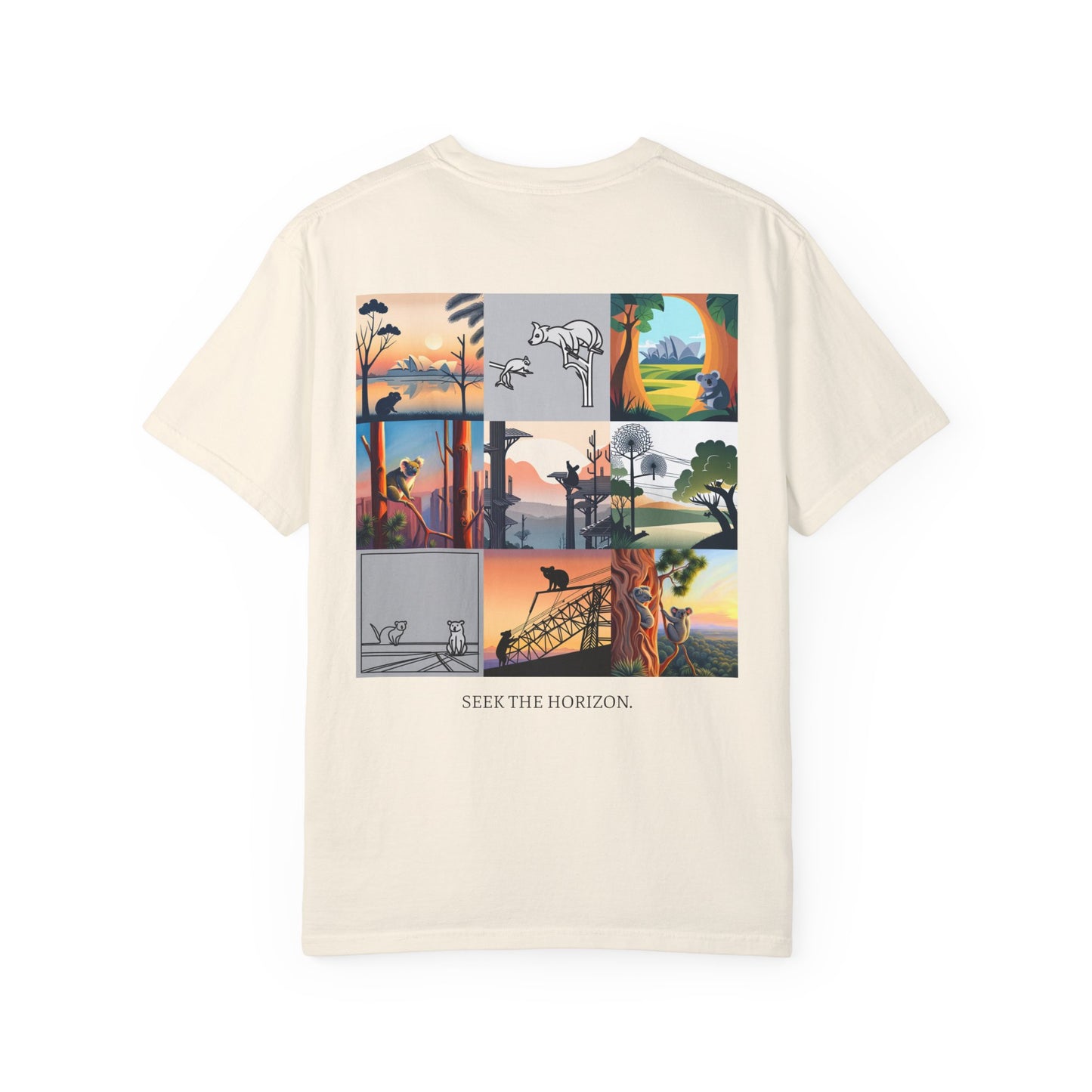 AUSTRALIA x Seek the Horizon Unisex Garment-Dyed Cotton Short-Sleeve T-Shirt