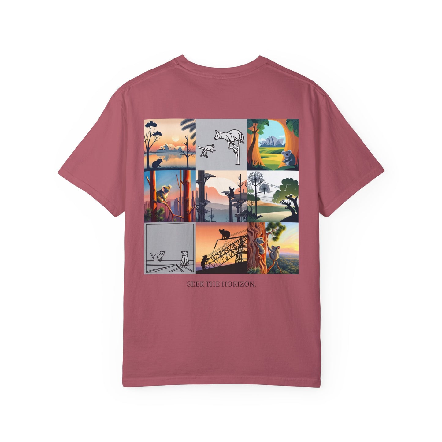 AUSTRALIA x Seek the Horizon Unisex Garment-Dyed Cotton Short-Sleeve T-Shirt