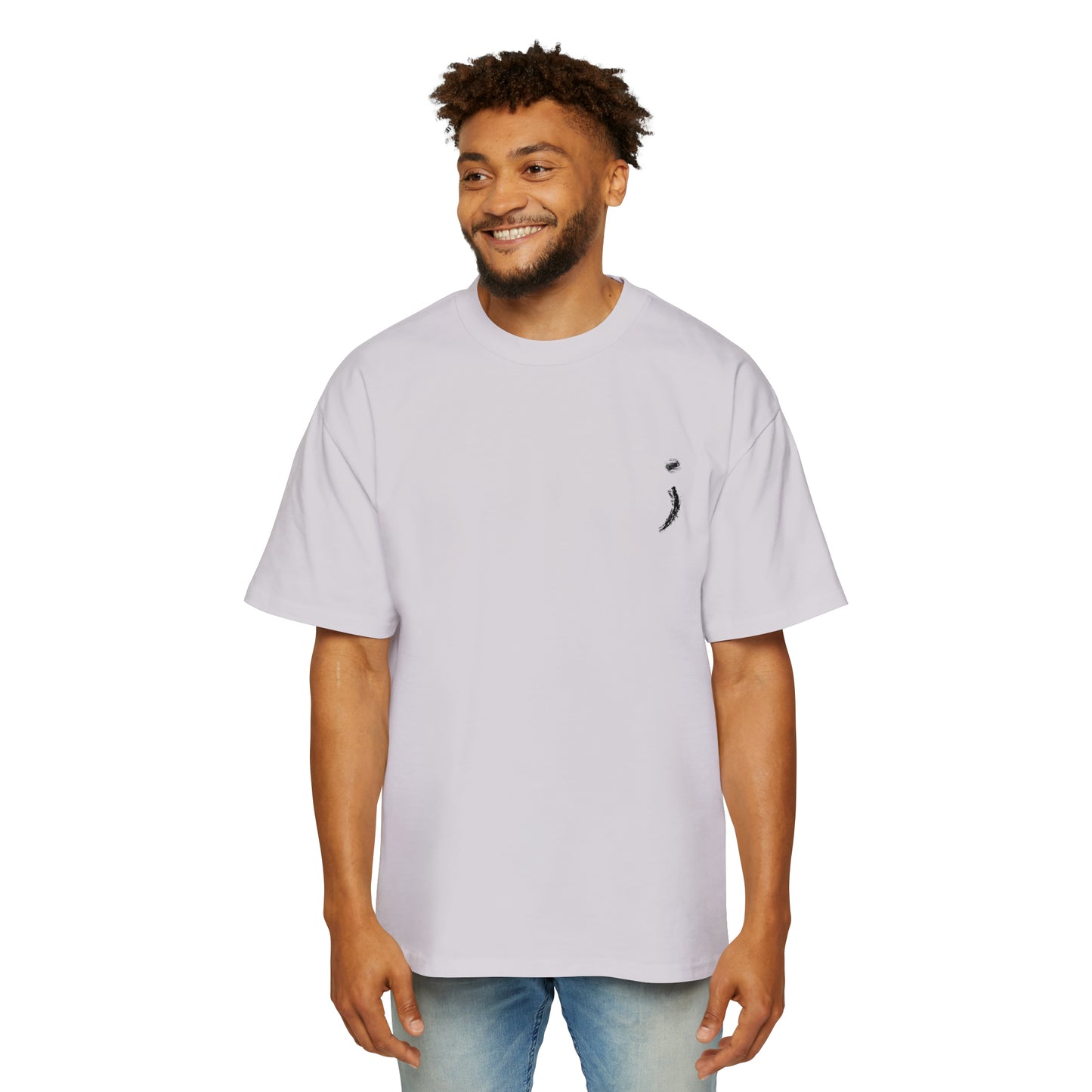 Seek the Horizon Men's Heavy Relaxed Fit Oversized Short-Sleeve T-Shirt