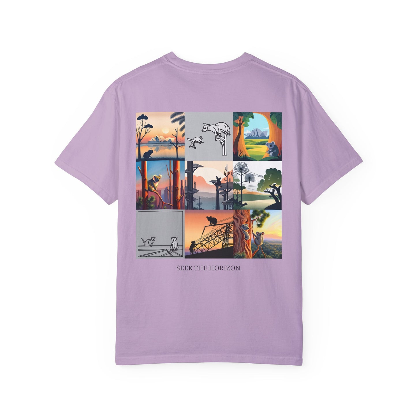 AUSTRALIA x Seek the Horizon Unisex Garment-Dyed Cotton Short-Sleeve T-Shirt