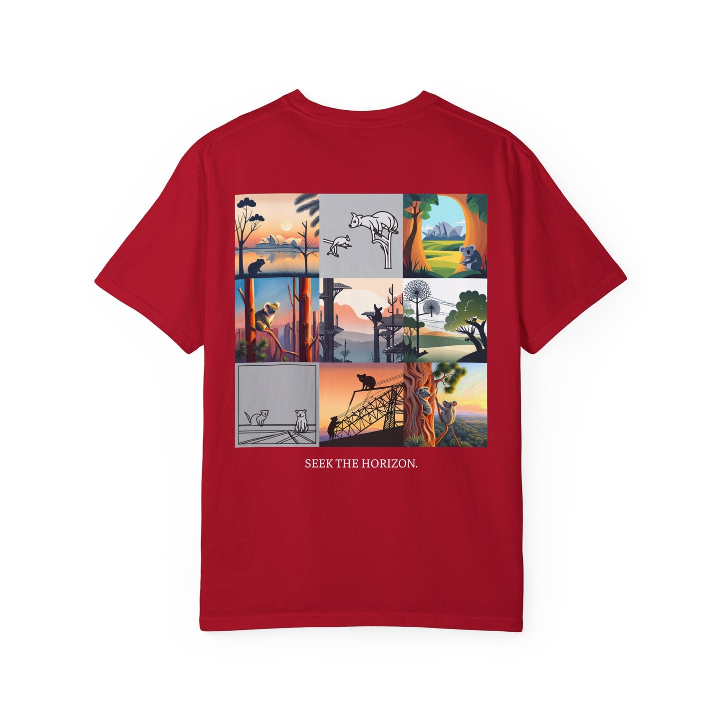 AUSTRALIA x Seek the Horizon Unisex Garment-Dyed Cotton Short-Sleeve T-Shirt