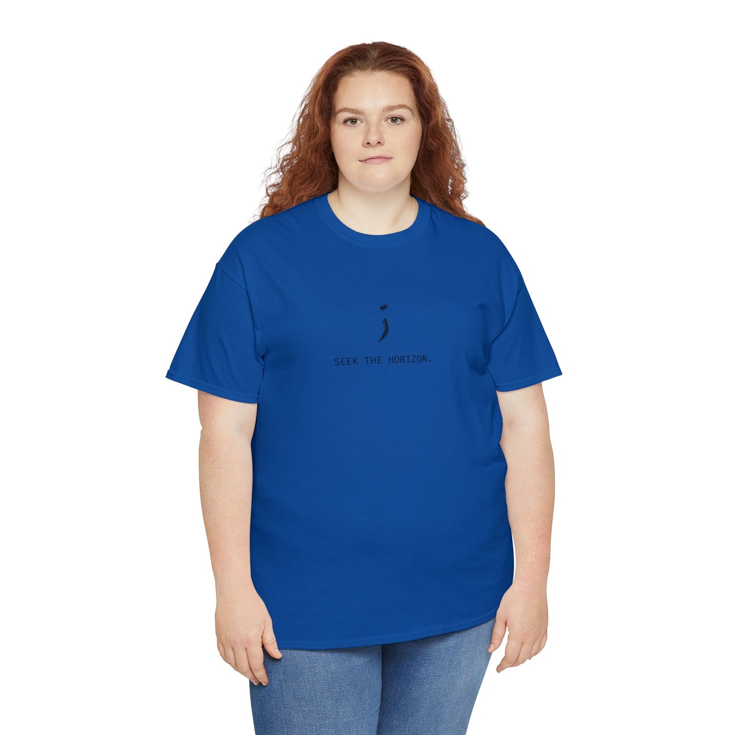 Seek the Horizon's ; Women Heavy Cotton Short-Sleeve Relax T-Shirt