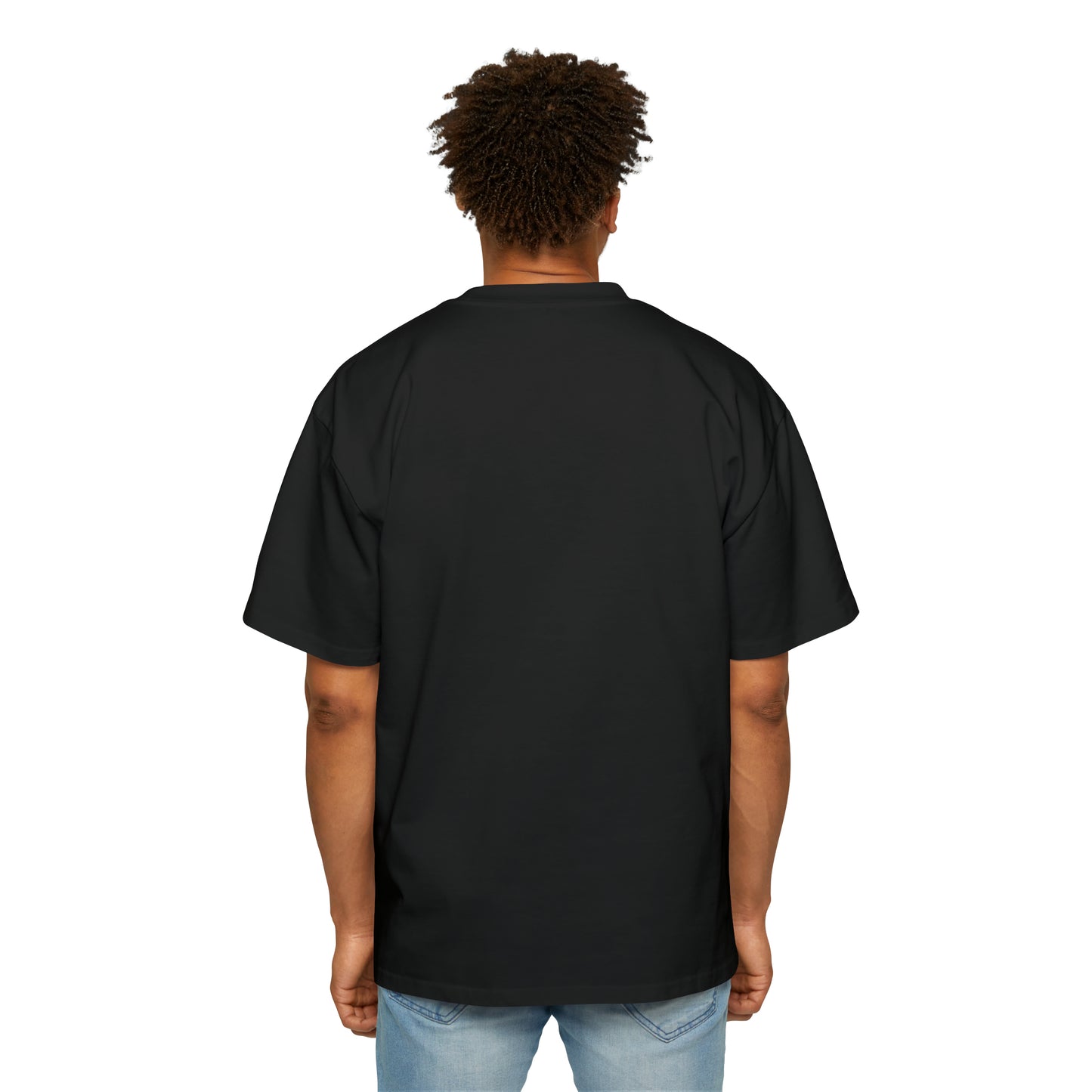 Seek the Horizon Men's Heavy Relaxed Fit Oversized Short-Sleeve T-Shirt