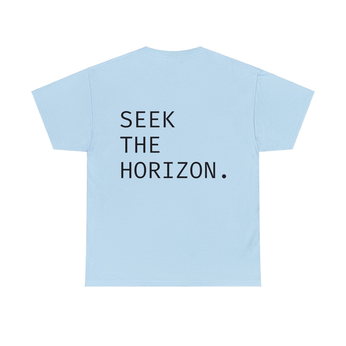 Seek the Horizon Unisex Heavy ; Relaxed Fit Cotton T-Shirt