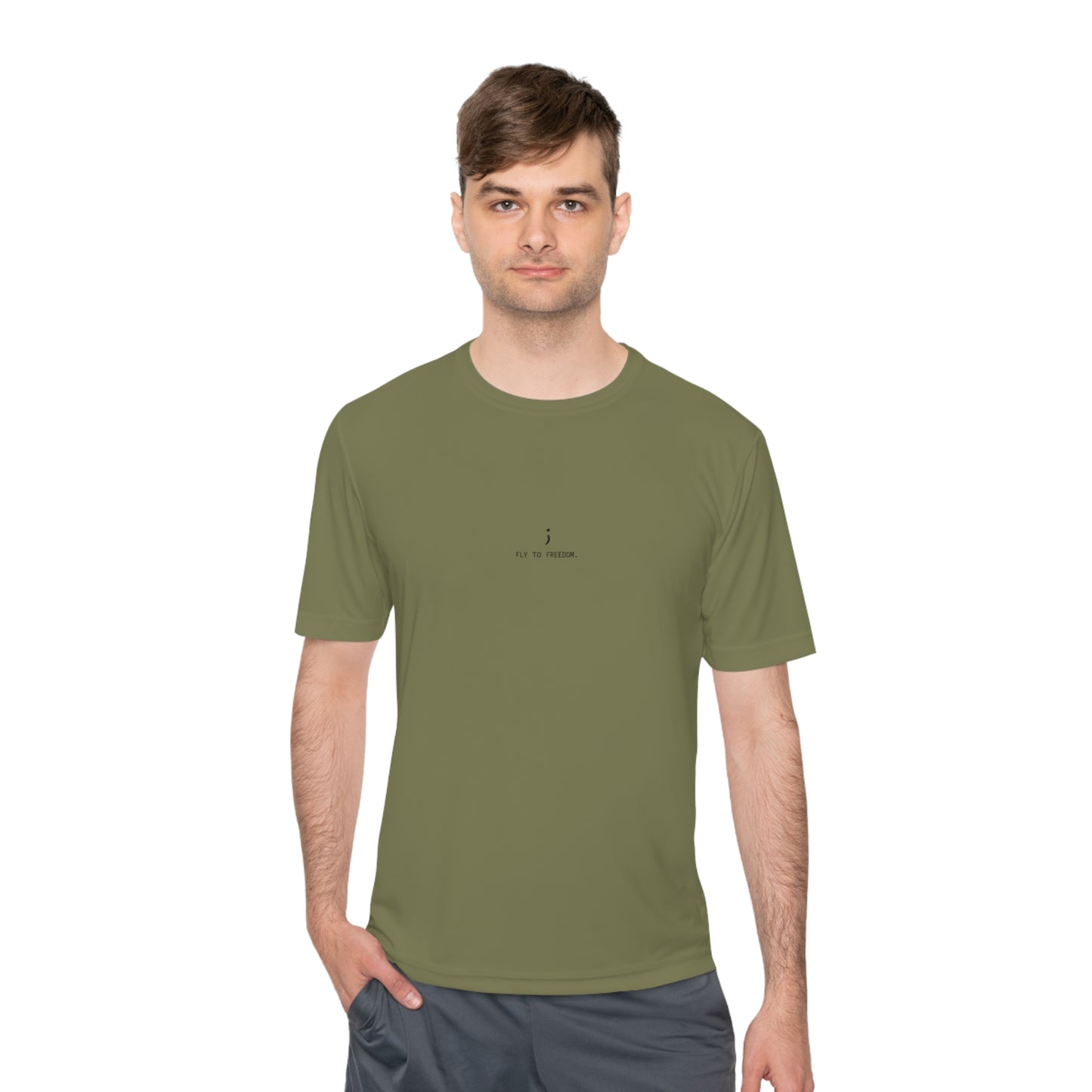 'Fly to Freedom' Athletic High-Breathability Short-Sleeve T-Shirt