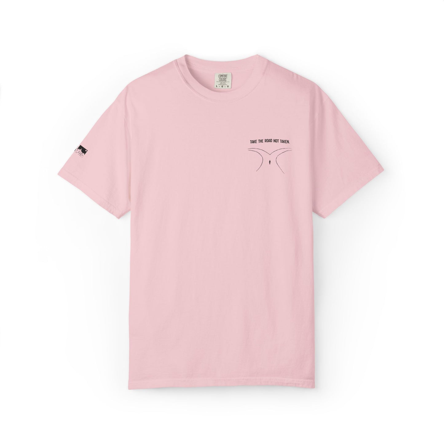Men’s Outdoor Two Paths Take The Road Not Taken Seek the Horizon T-shirt