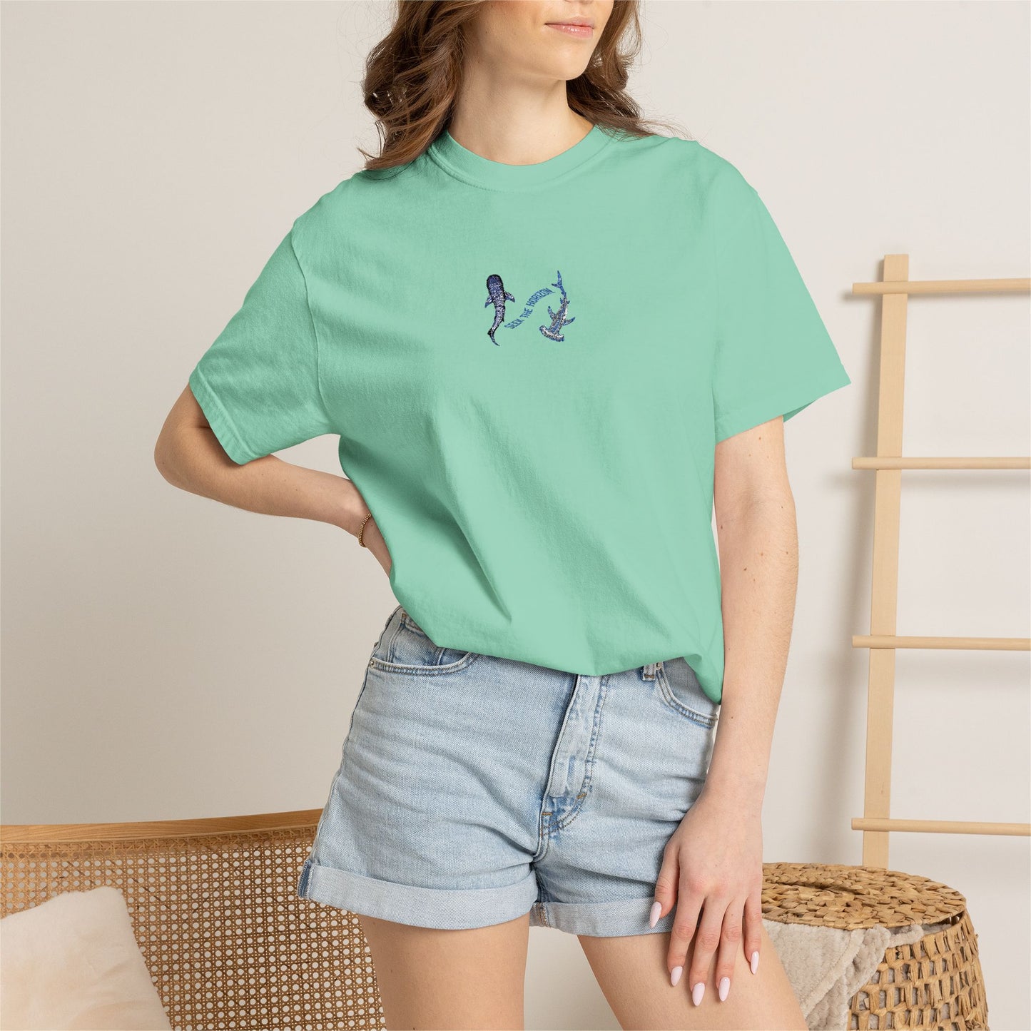Women’s Ocean Lovers Whale Shark Hammerhead Seek the Horizon T-shirt