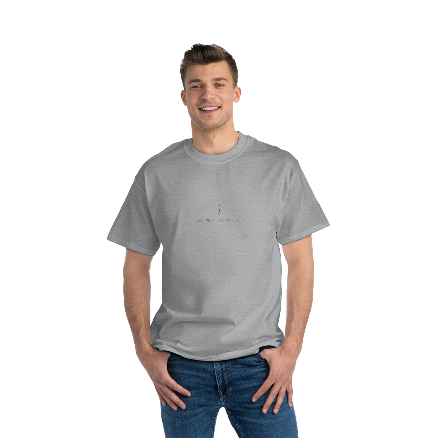 'Remember the Future' Oversized Relaxed Fit Short-Sleeve T-Shirt