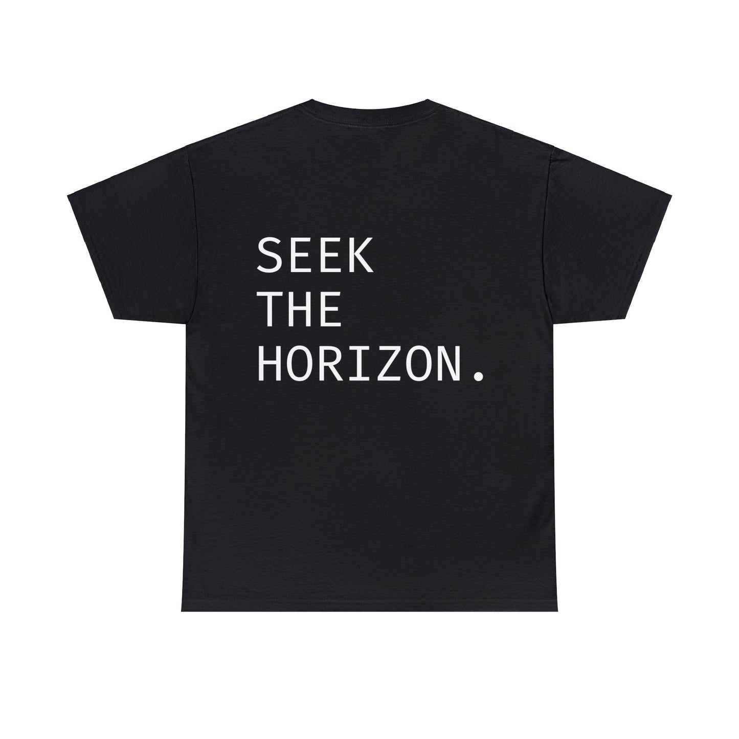 Seek the Horizon Unisex Heavy ; Relaxed Fit Cotton T-Shirt