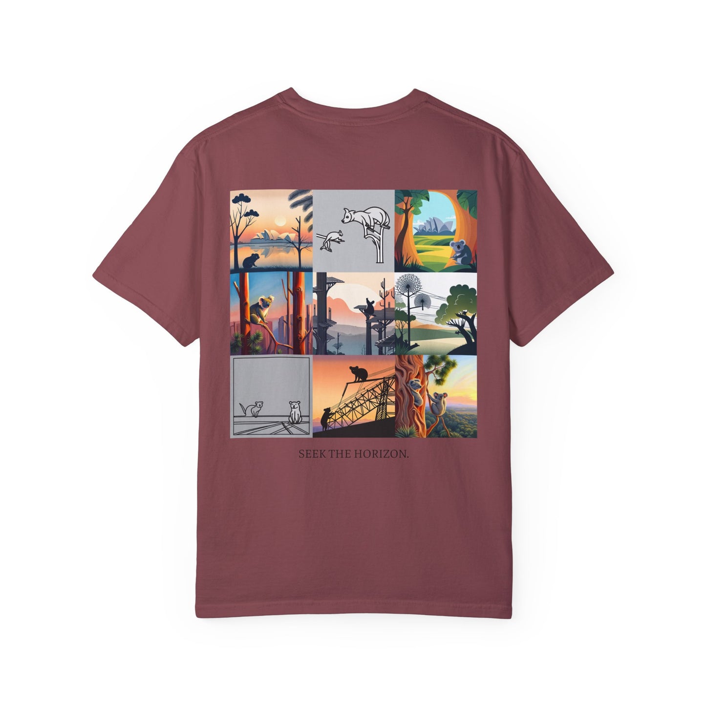 AUSTRALIA x Seek the Horizon Unisex Garment-Dyed Cotton Short-Sleeve T-Shirt